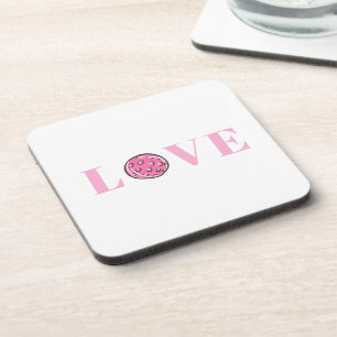 Preppy Pink Pickleball Love / Pink LOVE Pickleball Coaster