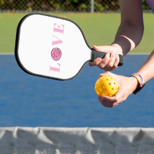 Preppy Pink Pickleball Pink Love Paddle