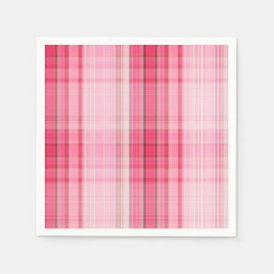 Preppy Pink Plaid Blush Madras Candy Pink Classic Napkin
