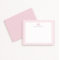 Preppy Pink Striped Bow Personalised Note Cards