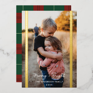 Preppy Plaid Two Photo Vertical