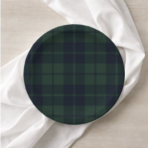 Preppy Polo Tartan Plaid Paper Plate