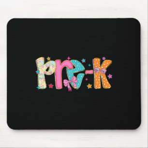 Preppy Pre-k Back To School Pre-k Grade Teachers R Mouse Pad