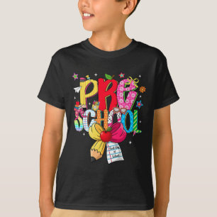 Preppy Preschool Dream Team Back To School Teacher T-Shirt