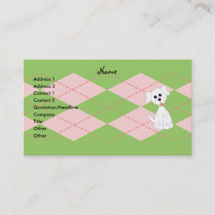 Preppy Puppy Business Card