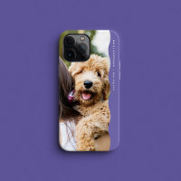 Preppy purple one photo wavy edge