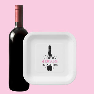 Preppy Riesling For Everything Paper Plate