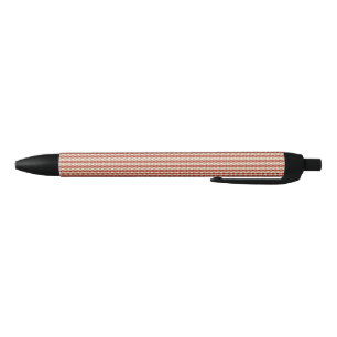 Preppy School Year Geometric Design Black Ink Pen