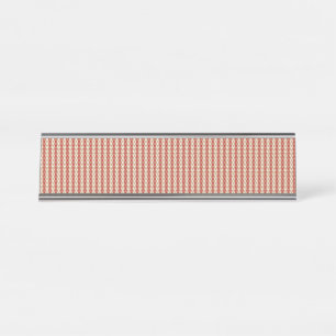 Preppy School Year Geometric Design Desk Name Plate
