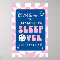 Preppy Sleep Over Tween Birthday Party Welcome