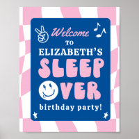 Preppy Sleep Over Tween Birthday Party Welcome
