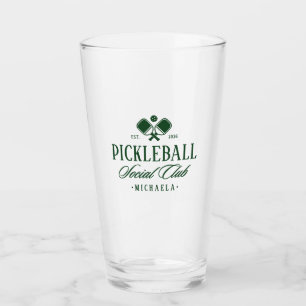 Preppy Social Club Personalised Pickleball Glass