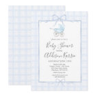 Preppy Southern baby carriage baby shower invite