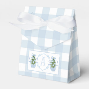 Preppy Southern Blue Boy Christmas Baby Shower Favour Box
