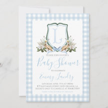 Preppy Southern Blue Boy Pelican Baby Shower
