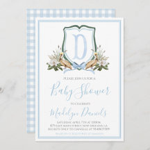 Preppy Southern Blue Boy Pelican Baby Shower