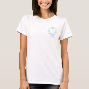 Preppy Southern Gingham Monogram Graduation T-Shirt