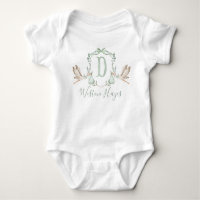 Preppy Southern Green Stork Boy Baby Shower