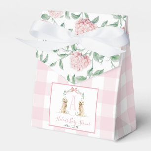 Preppy Southern Pink Girl Dog Baby Shower Favour Box