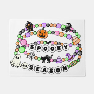 Preppy Spooky Season Halloween Friendship Bracelet Doormat