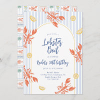Preppy Stripes Lobster Boil Seafood Feast 