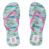 Preppy Summer Beach Umbrella | Monogram