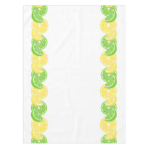 Preppy Summer Citrus Lemon & Lime Slice Border