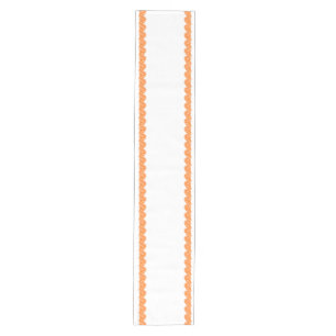 Preppy Summer Citrus Orange Slice Border Medium Table Runner