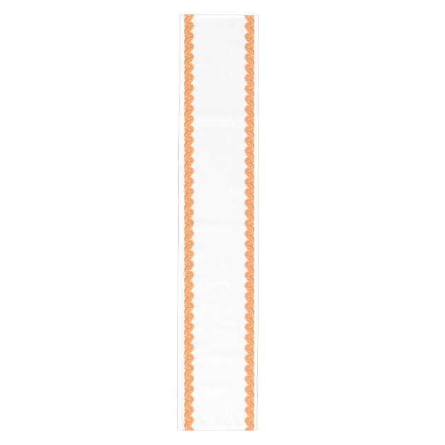 Preppy Summer Citrus Orange Slice Border Medium Table Runner (Front)