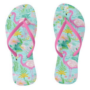 Preppy Summer Flamingo Jandals