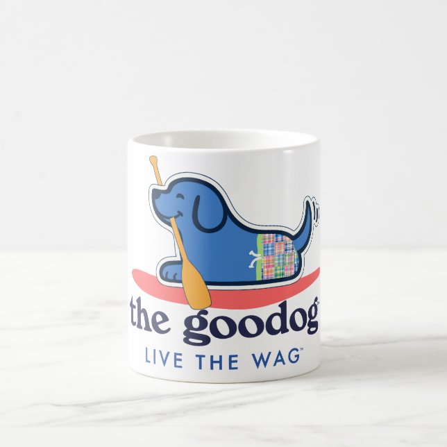 Preppy SUP Pup Dog Lover Coffee Mug (Center)