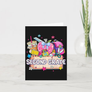 Preppy Supplies Second Grade Happy Last Day Of Sch Card