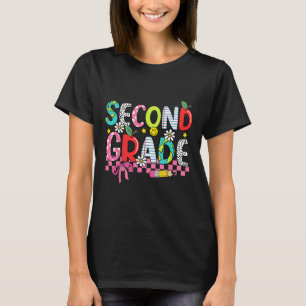 Preppy Supplies Second Grade Happy Last Day Of Sch T-Shirt