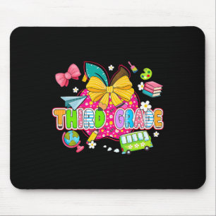 Preppy Supplies Third Grade Happy Last Day Of Scho Mouse Pad
