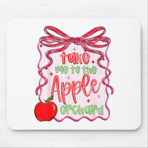 Preppy Take Me To The Orchard Coquette Bow Mouse Pad
