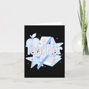 Preppy Teacher Floral Coquette, Teach Love Inspire Card