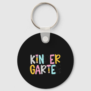 Preppy Teacher Pencil Notebook Hello Kindergarten Key Ring