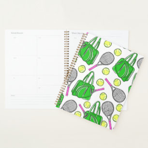 Preppy Tennis Bag Green School Office Planner