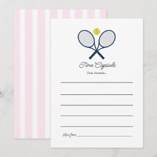 Preppy Tennis Birthday Time Capsule