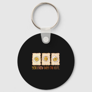 Preppy Thanksgiving You Know Why I'm Here Deviled Key Ring