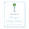 Preppy Topiary Ginger Jar Boy Baby Shower Welcome