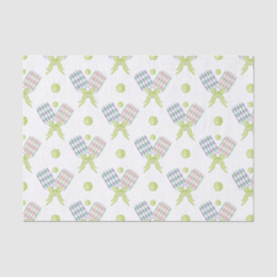 Preppy Watercolor Argyle Pickleball Paddles Tissue Paper