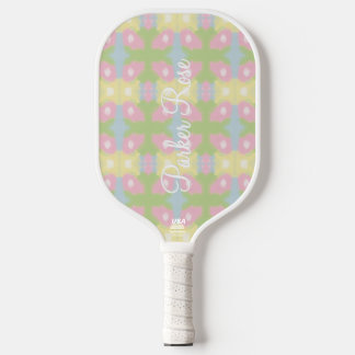 Preppy Watercolor Pickleball Paddle