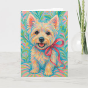 Preppy Westie Card