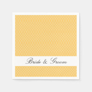 Preppy Yellow Spiral Napkin