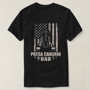 Presa Canario Dad Cool Vintage Retro Proud America T-Shirt