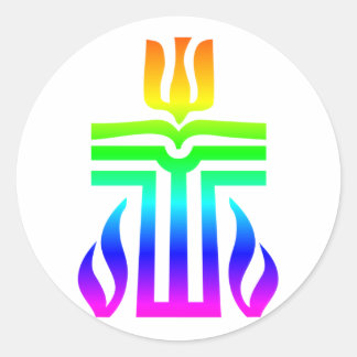 Presbyterian Cross Classic Round Sticker