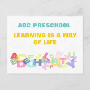 Preschool Advertisement Postcard