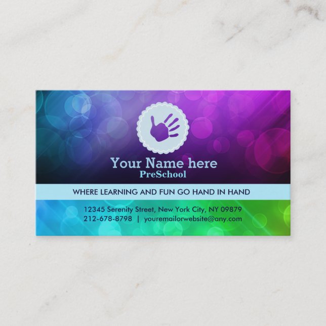 Preschool Business Cards (Front)