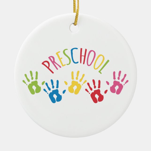 Preschool Ceramic Tree Decoration (Front)
